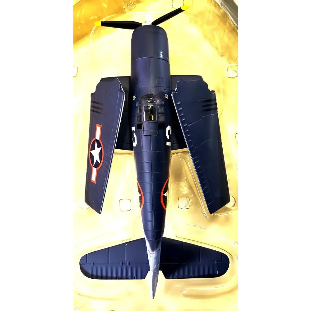 Gearbox Toys 1943 US NAVY F6F-3 HELLCAT #13 of VF-16 Coin Bank With Stand, Usedt